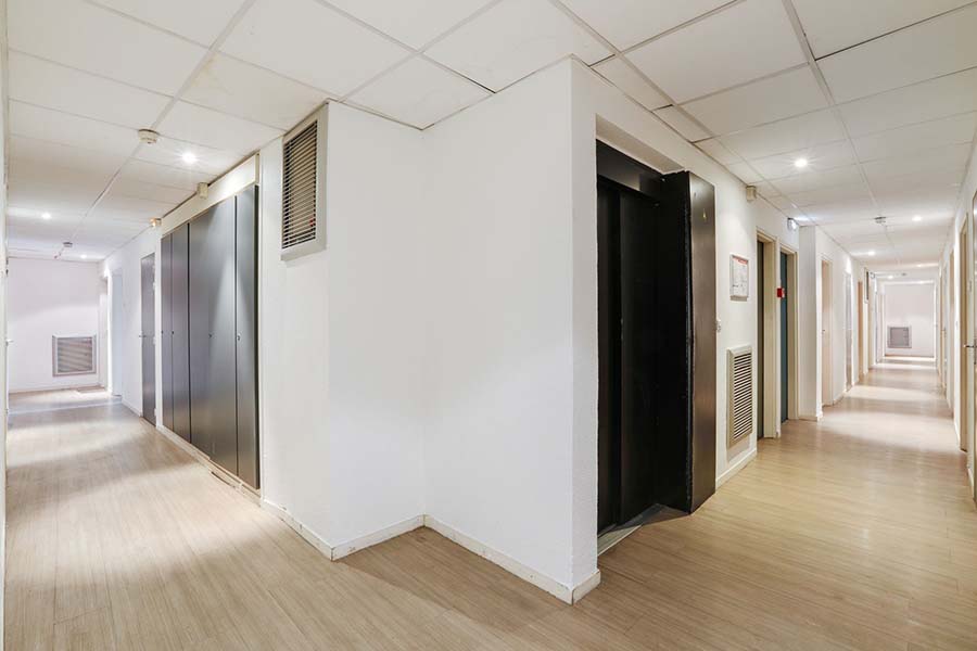 LOGIFAC résidence étudiante Pasteur Rouen couloir étage