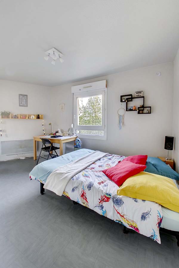 lit résidence étudiante LOGIFAC Charcot Saint-Etienne