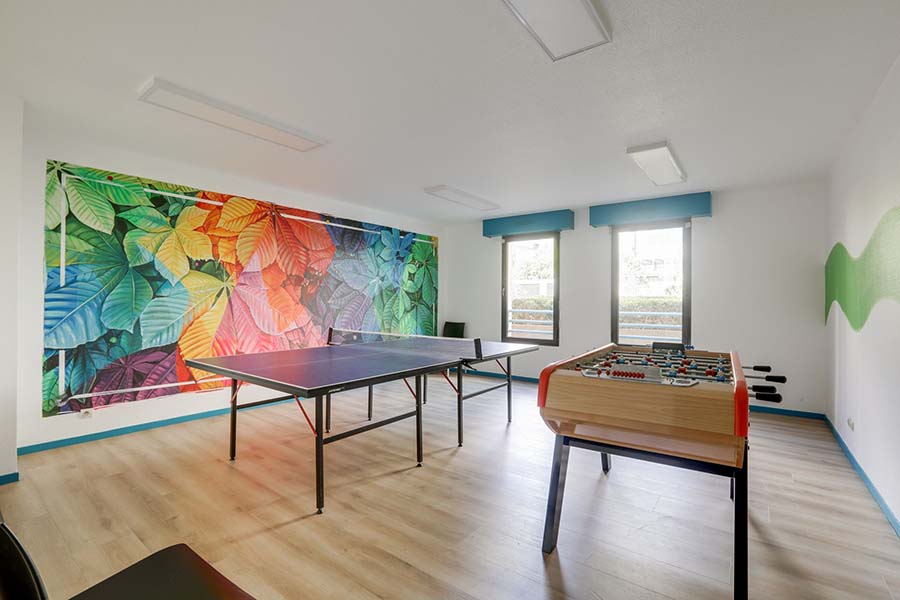 LOGIFAC résidence étudiante Corneille Rouen baby-foot ping pong
