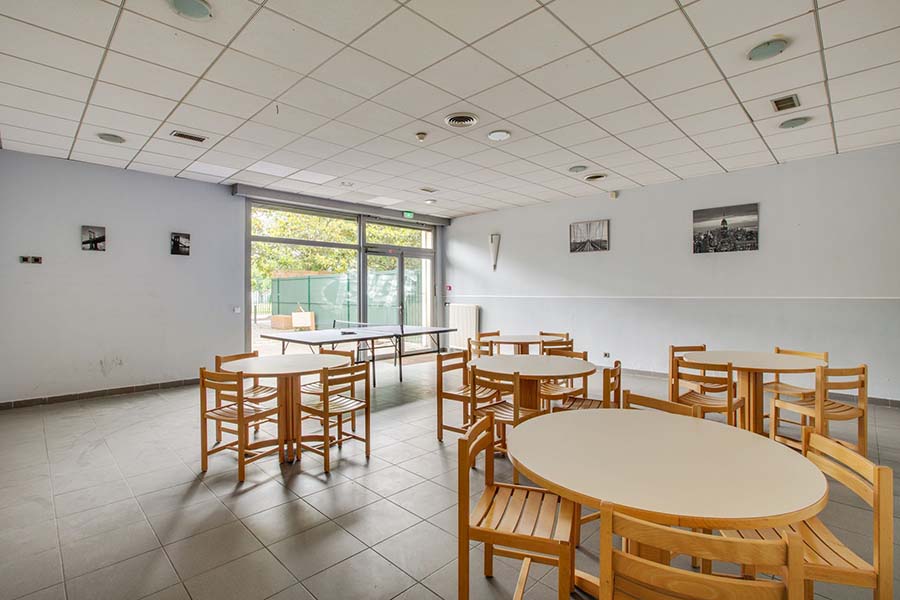 LOGIFAC résidence étudiante Porte de Montmartre vue Paris salle commune