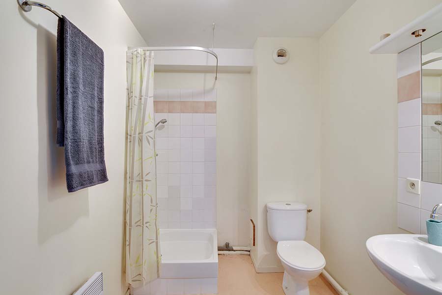 LOGIFAC résidence étudiante Saint-Mandéen Paris salle de bain