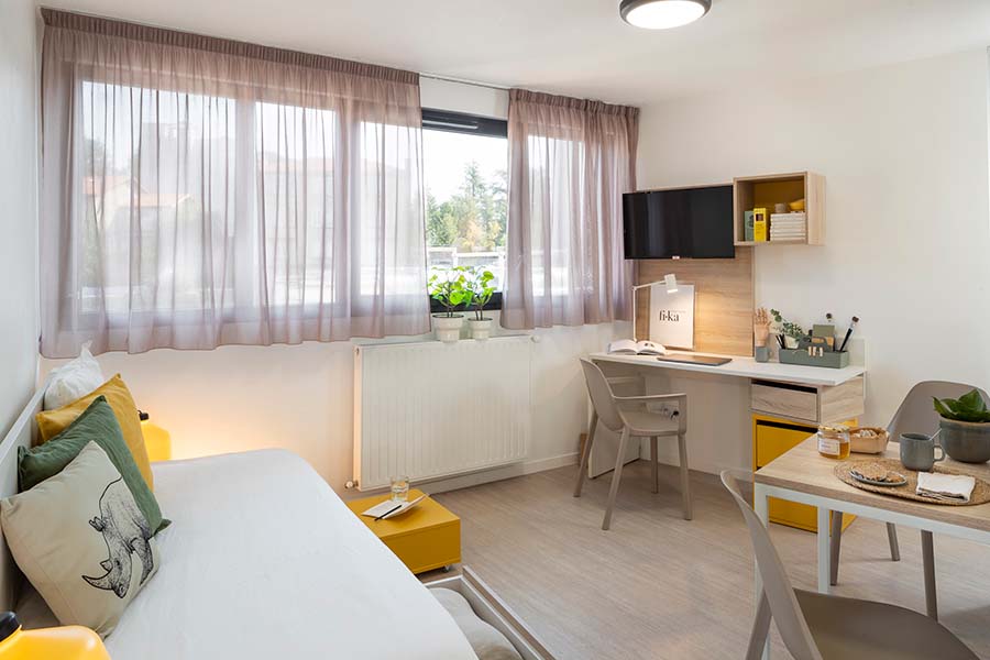 Studio saint etienne saint priest jarez residence etudiante logement logifac