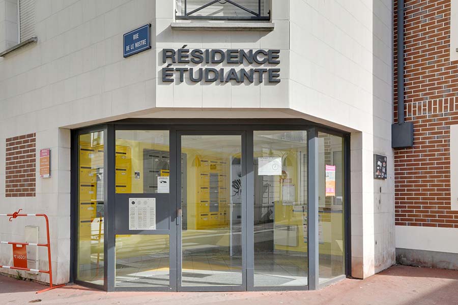 LOGIFAC résidence étudiante Stanford Rouen entrée
