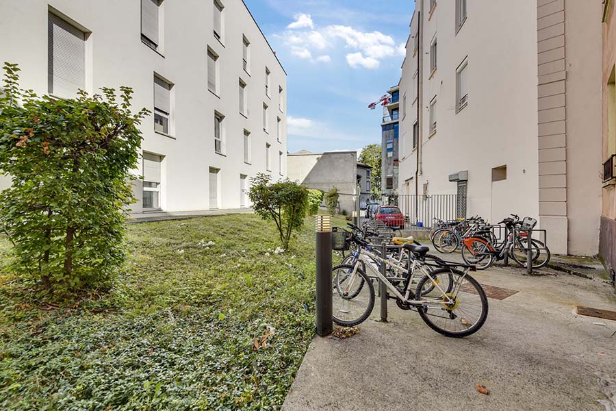 parking à vélo LOGIFAC résidence étudiante Lyon Univers City