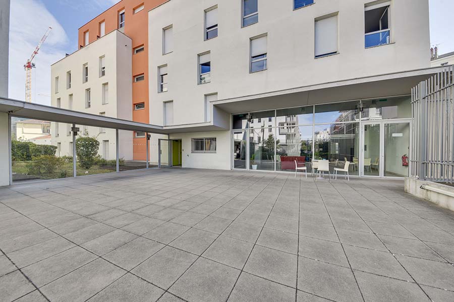 terrasse LOGIFAC résidence étudiante Lyon Univers City
